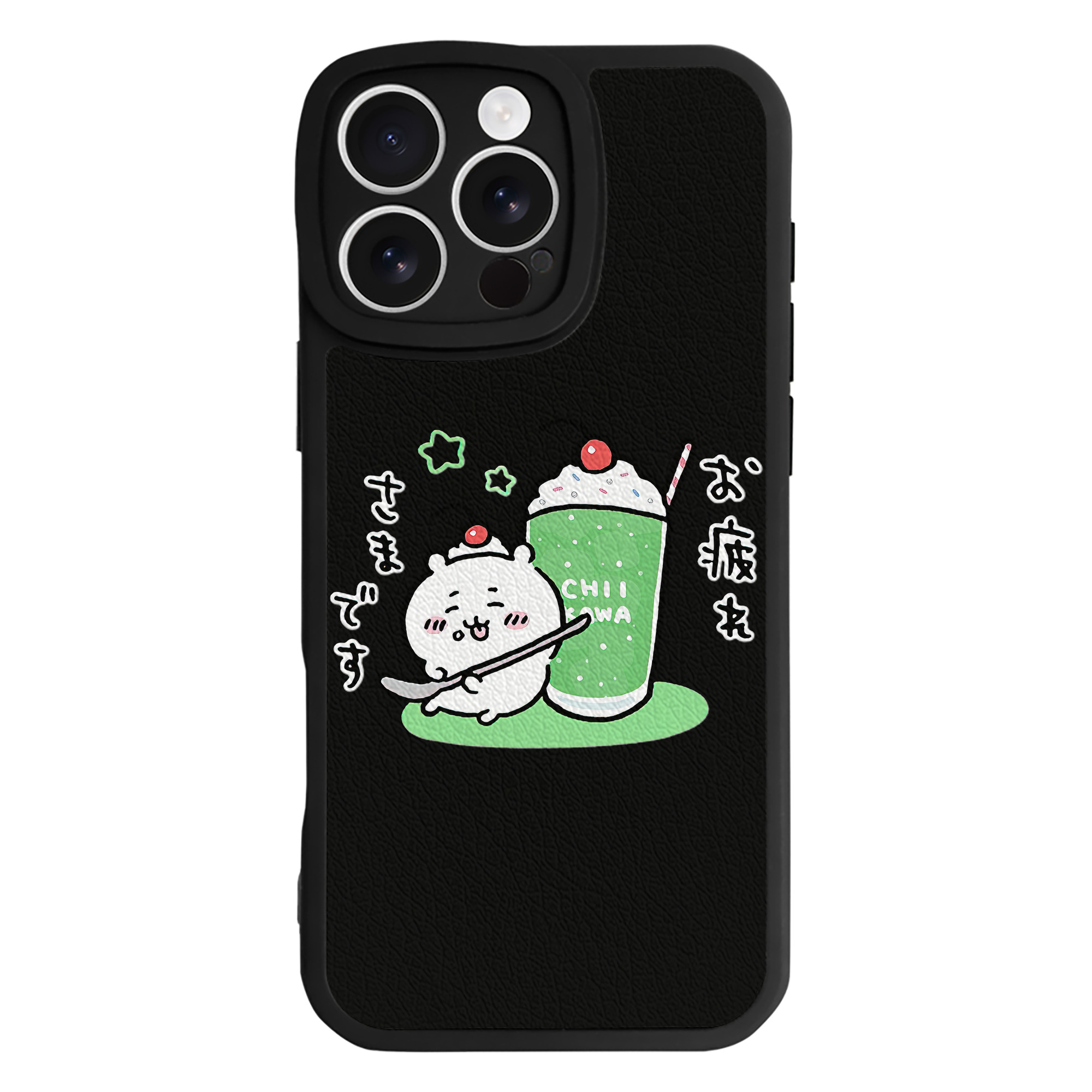 （画像用） ちいかわ ちいかわ Chii-kawa chiikawa 【iPhone 16シリーズ対応】シリコンスマホケース（レザー調） 材質：シリコン